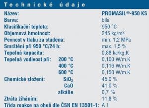 Promat - Promasil desky - 950 KS tl. 3cm ( 1000x500x30 )